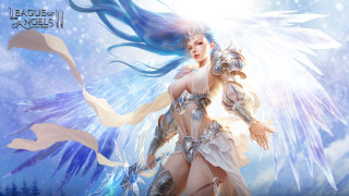 Woman costume wings sword hand 3 - rossdraw global illumination free wallpaper