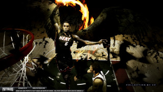 Basketball player fire hoop background - a basketball hoop free wallpaper