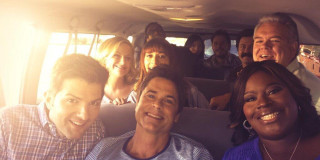 Group smiling car sunshine together - emotional free wallpaper for desktop