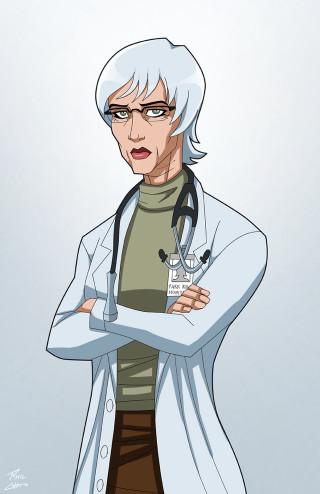 Cartoon doctor stethoscope shoulder image - a stethoscope free wallpaper