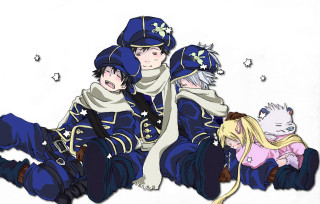 Couple people sitting ground cat 2 - their lap free wallpaper