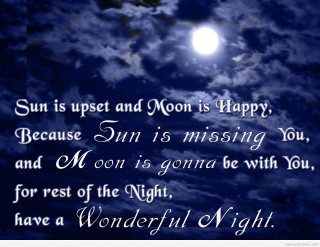 Full moon poem sky clouds - nighttime free wallpaper