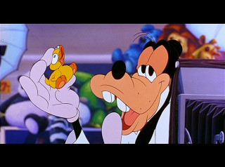 Cartoon character holding small toy - cloisonnism free wallpaper