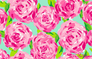 Pink rose blue background green - rose free wallpaper for desktop