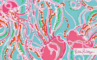 Colorful heart wave blue background - vibrant color free wallpaper