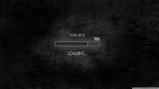 Loading screen life 4k black - bar free wallpaper