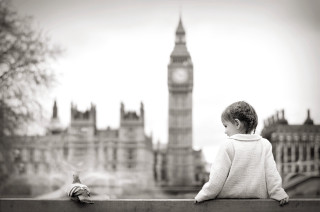 Little boy sitting ledge bird - a little boy free wallpaper for desktop