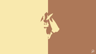 Rabbit standing wall shadow face - minimalist free wallpaper