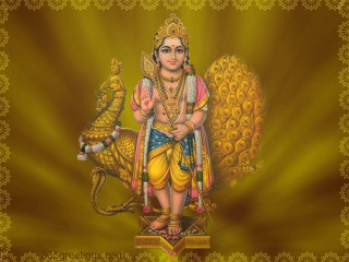 Hindu god dragon golden background - a painting of a hindu god free wallpaper for desktop