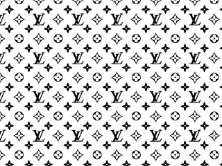 Black white louis vuitton pattern 2 - pattern free wallpaper