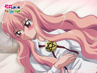 Pink hair star badge portrait - a pink hair free wallpaper