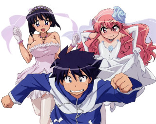 Anime characters group photo woman - a picture together free wallpaper for desktop