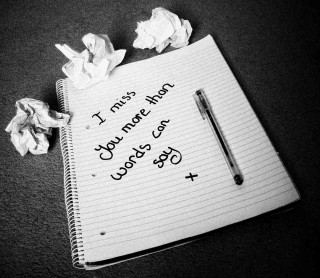 Notepad pen crumpled paper i - emotional free wallpaper