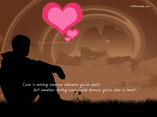 Man field heart balloon quote - him free wallpaper for desktop