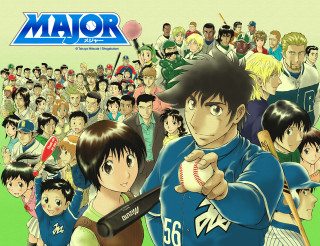 Man holding baseball bat anime - a crowd of people free wallpaper
