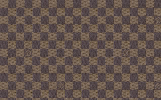 Brown black checkered fabric pattern - optical illusion free wallpaper