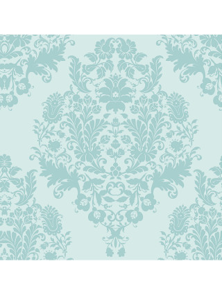 Blue floral rococo foliage girls - a floral design free wallpaper for mobile