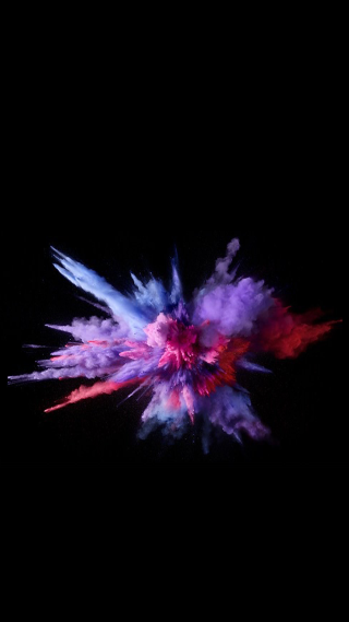 Colorful object flying dark sky - anish kapoor free wallpaper