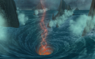 Lava ocean painting eruption surface - elden ring free wallpaper