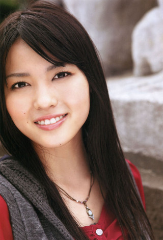 Woman long hair red shirt 10 - aguri uchida free wallpaper