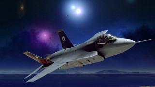Fighter jet moon sky distant - a distant star in the sky free wallpaper
