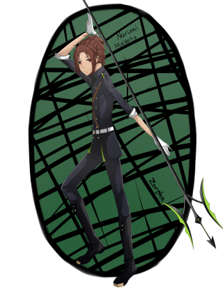 Woman uniform sword bow portrait - sharp foccus ilustration free wallpaper for mobile