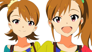 Anime girls expressions hairstyles different - lineart free wallpaper for desktop