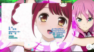 Pink haired girl anime school - a pink bow free wallpaper