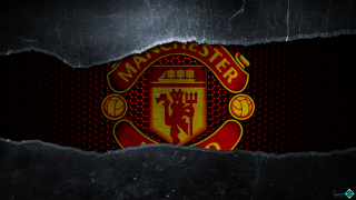 Torn paper man united logo - madhouse free wallpaper for desktop