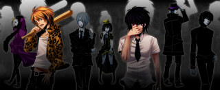 Group people standing wall clock - toyism free wallpaper