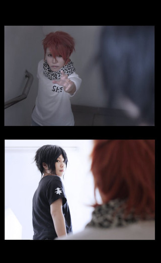 Couple people camera shoulder red - red hair free wallpaper for mobile