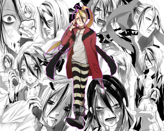 Woman anime characters man red - a drawing of a woman free wallpaper