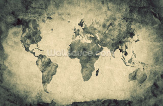 World map grunge faded photo - a world map free wallpaper