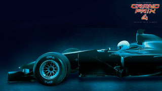 Black race car blue background - the front of its free wallpaper