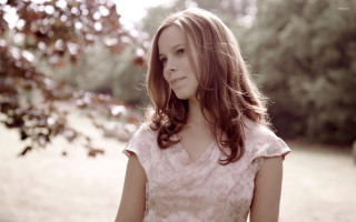 Daphne allen woman field grass - a woman in a dress free wallpaper for desktop