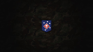 Dark background blue red emblem - emblem free wallpaper