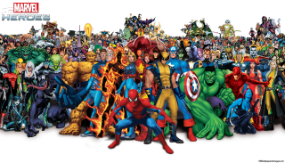Avengers characters city skyline group - alex ross free wallpaper for desktop