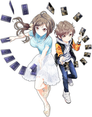 Couple clock money flying gun - a clock free wallpaper for mobile