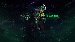Green black logo background design - league of legends free wallpaper
