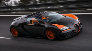 Bugatti orange rims driving road - orange rim free wallpaper
