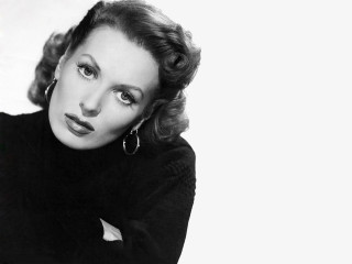 Woman crossed arms black sweater - her shoulder free wallpaper