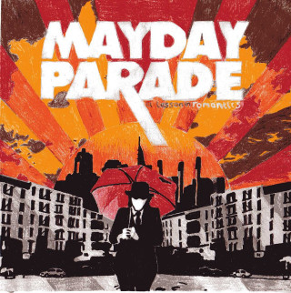 Mayday parade man umbrella cityscape - constant free wallpaper for tablet