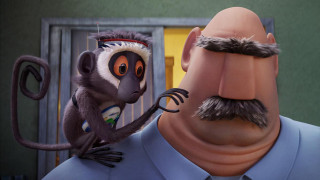 Monkey mustache man suit standing - a mustache and a mustache free wallpaper