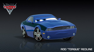 Cartoon character blue car logo - pixar and disney animation free wallpaper