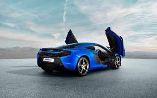 Blue sports car open doors 6 - open door free wallpaper