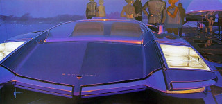 Futuristic car display case exhibition - a car show free wallpaper