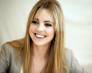 Woman blonde hair smiling gray - anna maria barbara abesch free wallpaper for desktop