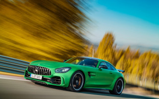 Green mercedes amg gt road - adam szentpétery free wallpaper for desktop