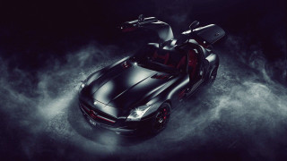 Black sports car red seat 2 - the hood free wallpaper