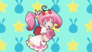 Pink hair cartoon girl star - a pink dress free wallpaper for desktop